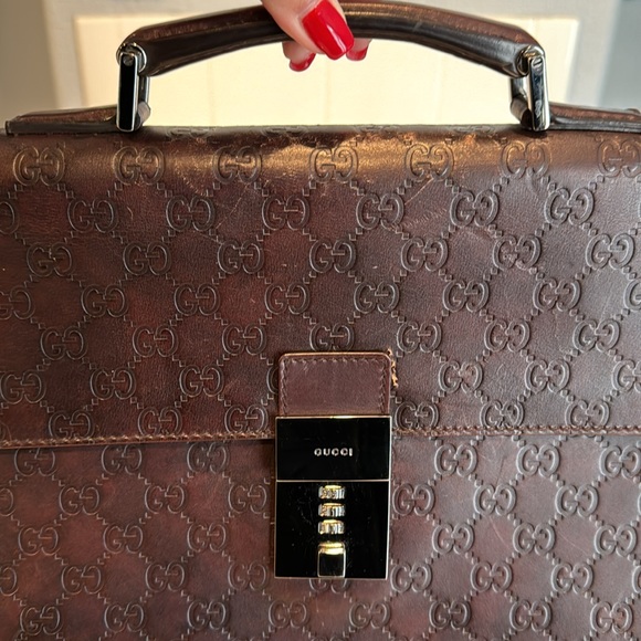 Gucci Vintage Leather Briefcase - Picture 4 of 14